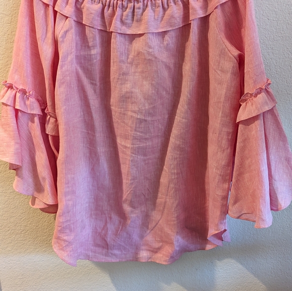 Anthropology Sara Campbell 100% linen blouse SZ M - Picture 5 of 5